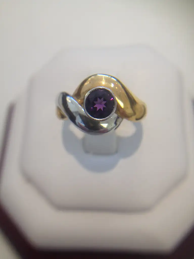 Gemstone setting in progress at the Jockheck Jewellers atelier